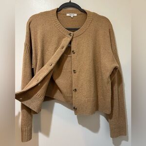 Matching Cardigan and Sweater Tank Knit Set